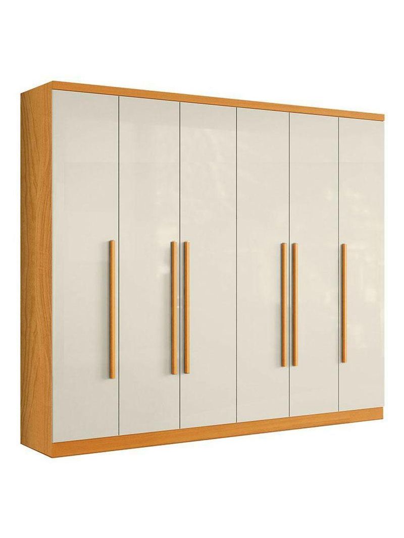 Guarda Roupa Casal Canadá 2030290 Cinamomo Off White - Aramóveis