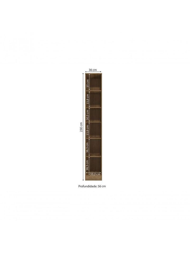 Guarda-roupa 1 Porta Kappesberg Adapt Nogueira/azul Profundo