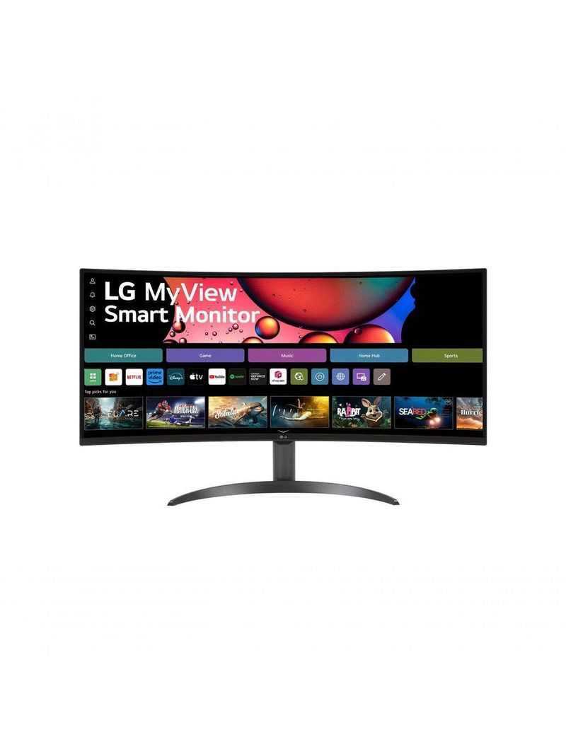 Monitor LG Myview Smart 34SR60QC-B Tela Curva 34