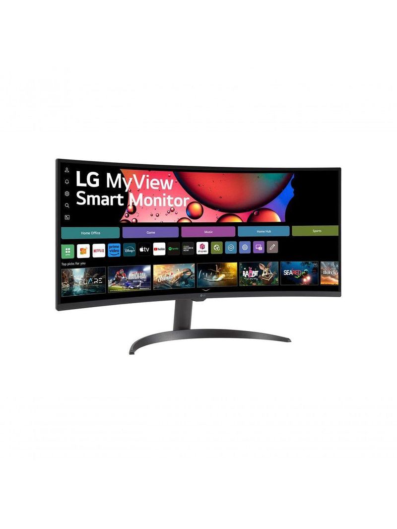 Monitor LG Myview Smart 34SR60QC-B Tela Curva 34