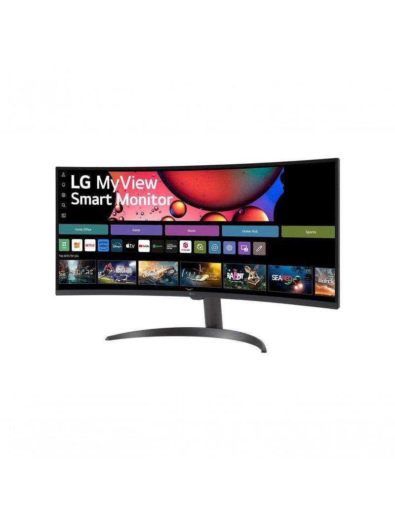 Monitor LG Myview Smart 34SR60QC-B Tela Curva 34