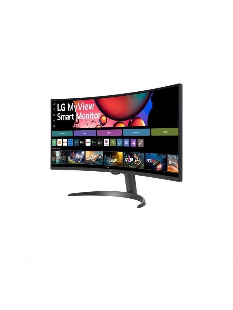 Monitor LG Myview Smart 34SR60QC-B Tela Curva 34