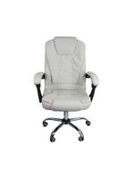 Cadeira De Escritório Presidente Reclinável Ergonômica Branco