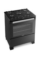 Fogão Itamaster 5 Bocas Com Acendimento Automático Itatiaia Preto Bivolt