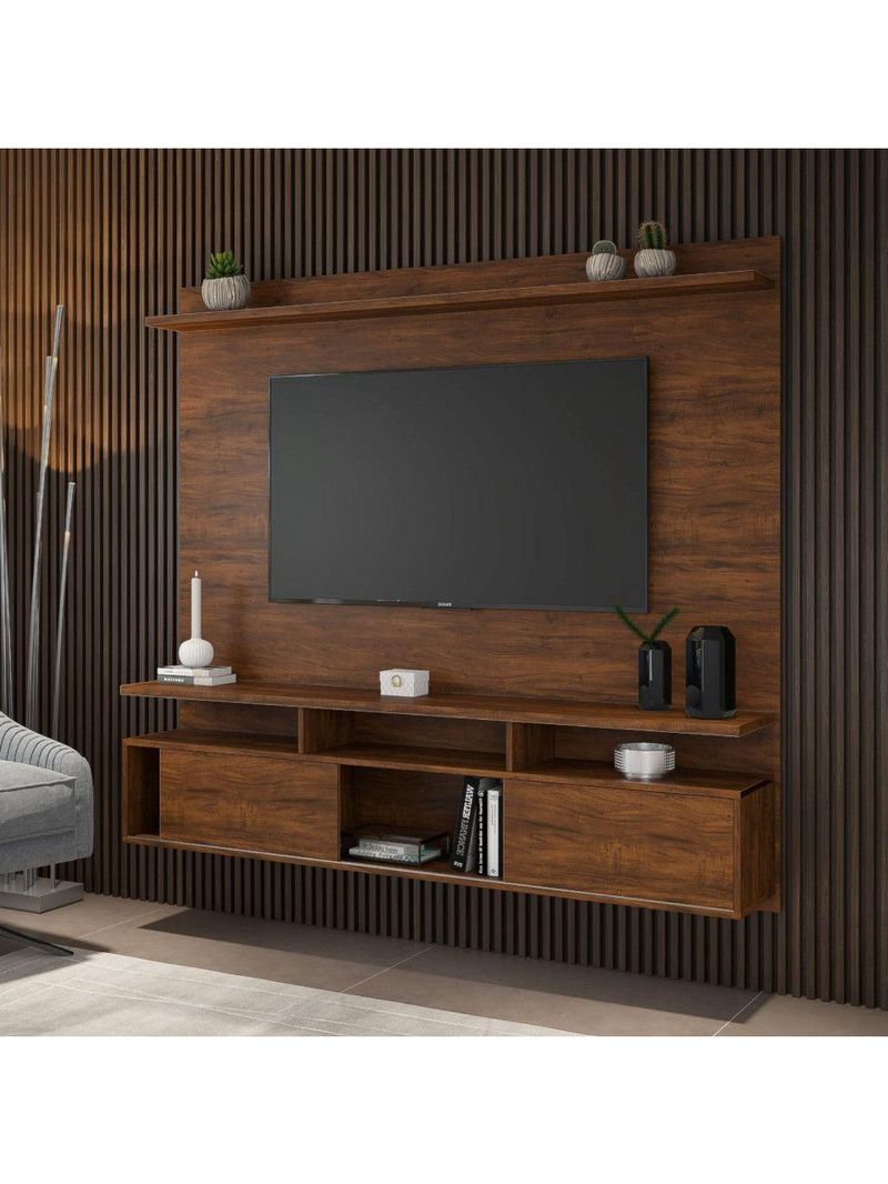 Painel Suspenso para TV até 55” Supreme – Imbuia | Viero Móveis