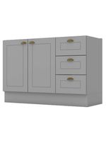 Balcão De Pia 120 Cm Nova York Cinza – Henn