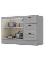 Balcão De Pia 120 Cm Nova York Cinza – Henn