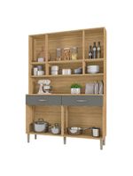 Kit Cozinha Ambiente Golden 8 Portas Freijó Gris - Kits Paraná