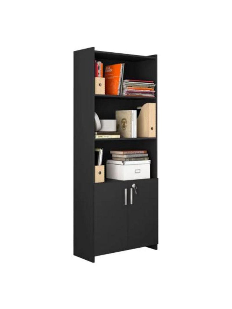 Armário Para Escritório Office Preto Notável Móveis Preto