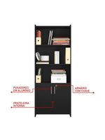 Armário Para Escritório Office Preto Notável Móveis Preto