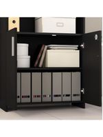 Armário Para Escritório Office Preto Notável Móveis Preto