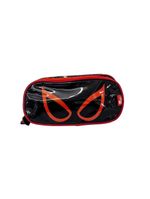Kit Mochila Escolar Infantil de Rodinhas com Lancheira e Estojo Yins em PVC 3D Kids Spider - Preto