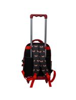 Kit Mochila Escolar Infantil de Rodinhas com Lancheira e Estojo Yins em PVC 3D Kids Spider - Preto