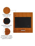 Painel Para Tv Até 55 Polegadas Ripado Impressão 3d Avante 1,34m Cedro Edn