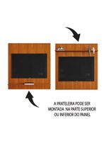 Painel Para Tv Até 55 Polegadas Ripado Impressão 3d Avante 1,34m Cedro Edn