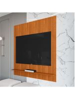 Painel Para Tv Até 55 Polegadas Ripado Impressão 3d Avante 1,34m Cedro Edn