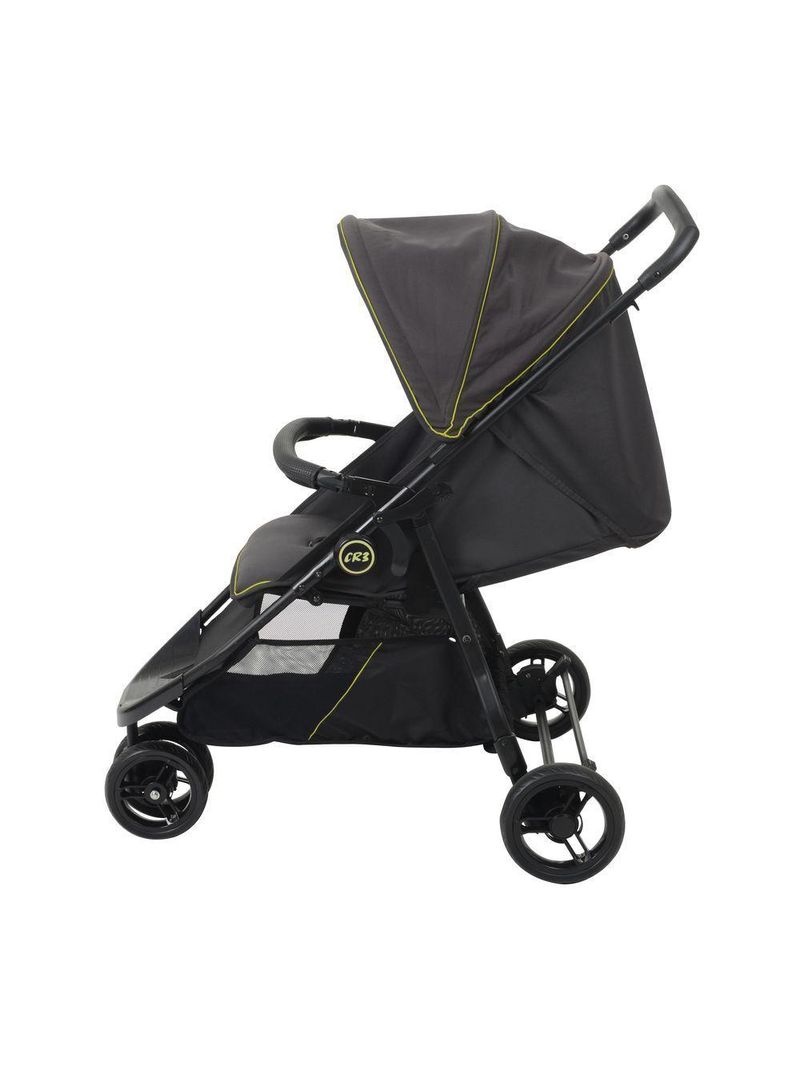 Carrinho de Bebê Burigotto CR3 - de 0 até 15kg - para Passeio - Cinza Escuro com Neon