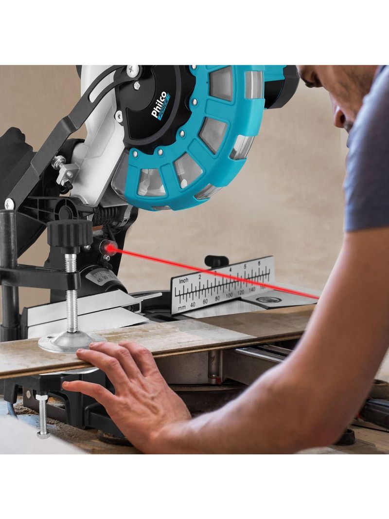 Serra Esquadria Philco 8" Guia Laser/Led 1500W 220V