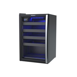 Adega Climatizada Venax Piubella 100 Porta Invertida 82L 24 Garrafas Preto 220V