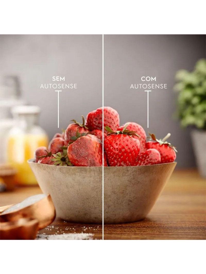 Geladeira Electrolux 490L Efficient Com Autosense Inverse Inox IB7S 127V