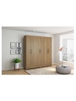 Guarda Roupa Casal Prático Amêndola Touch - Demóbile