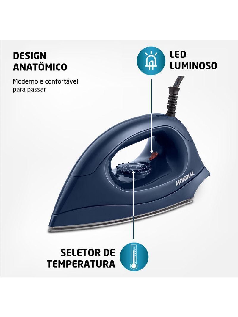 Ferro A Seco Mondial - Fsn-55-bl 60hz 127V