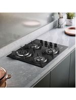 Cooktop Dako Supreme 4 Bocas Tripla Chama Preto Bivolt