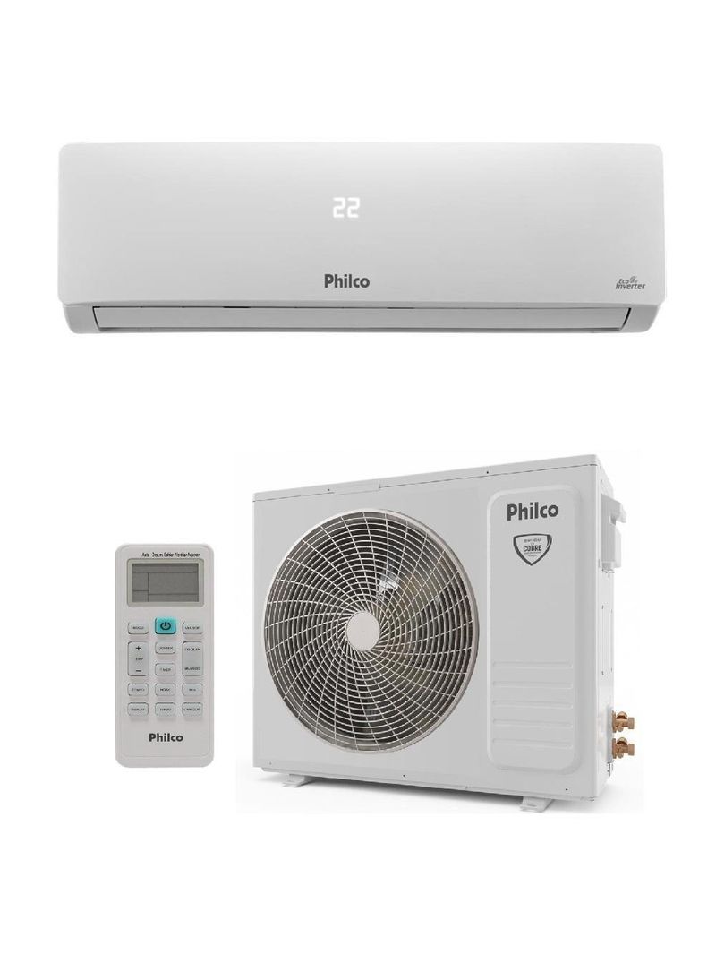 Ar Condicionado Split Philco Hi Wall Inverter 24000 Btu/h Frio Monofásico Branco PAC24FB 220V