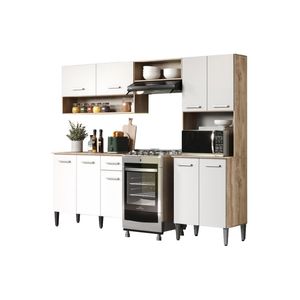 Armário Cozinha Compacta Arizona Essence Carraro - Carvalho-branco Carvalho-branco