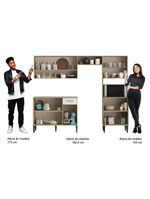 Armário Cozinha Compacta Arizona Essence Carraro - Carvalho-branco Carvalho-branco