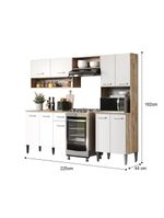 Armário Cozinha Compacta Arizona Essence Carraro - Carvalho-branco Carvalho-branco