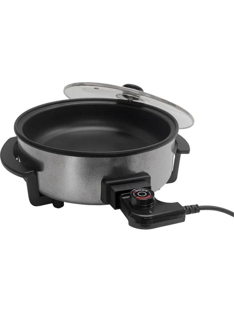 Panela Elétrica Redonda 1250W 30cm Mangiare Preta APER01I-01 Agratto 110V