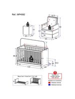 Berço 3x1 Com Poltrona De Amamentação E Puff Multimóveis Mp4082 Branco Branco