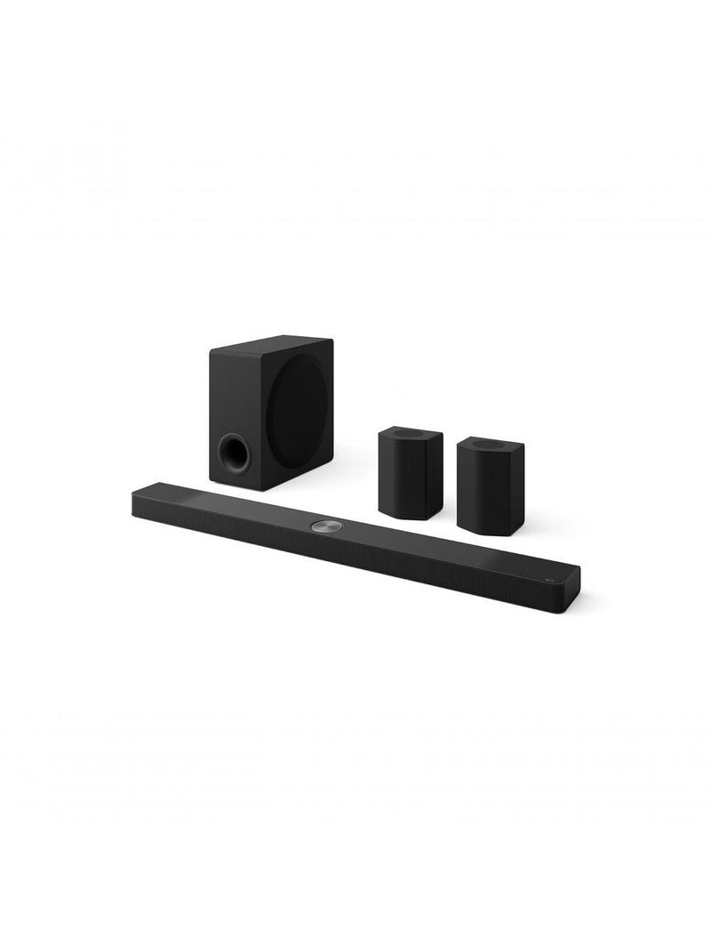 Home Theater Soundbar LG S95TR 810W RMS Dolby Atmos 915 Canais Caixas de Som Traseiras AI Room Calibration Pro DTS:X AI Sound Pro Wow Syner