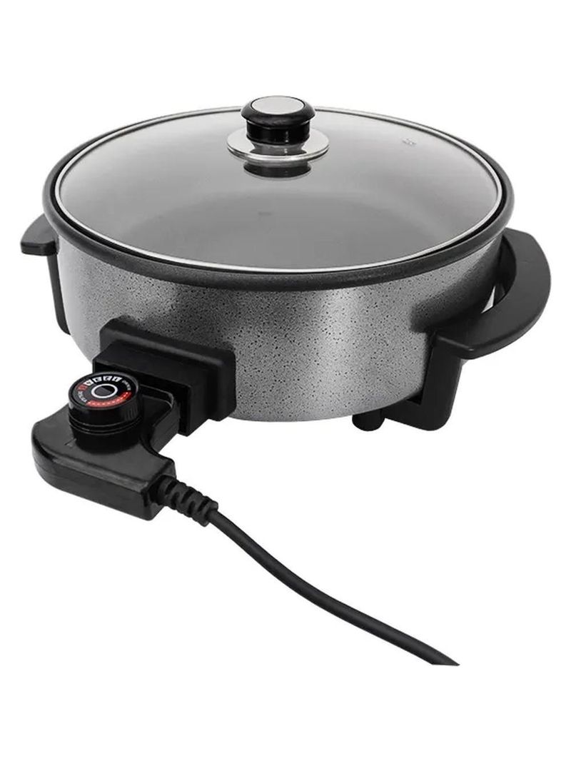 Panela Elétrica Redonda 1250W 30cm Mangiare Preta APER01I-02 Agratto 220V