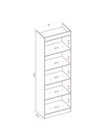 Guarda Roupa Casal Coimbra 2005138 E Armário Multiuso 2000191 Atacama Grafite - Aramóveis