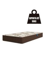 Colchão Solteiro Espuma D33 Marquês 88x188x19cm Marrom Umaflex - Suporta Até 90kg Por Pessoa
