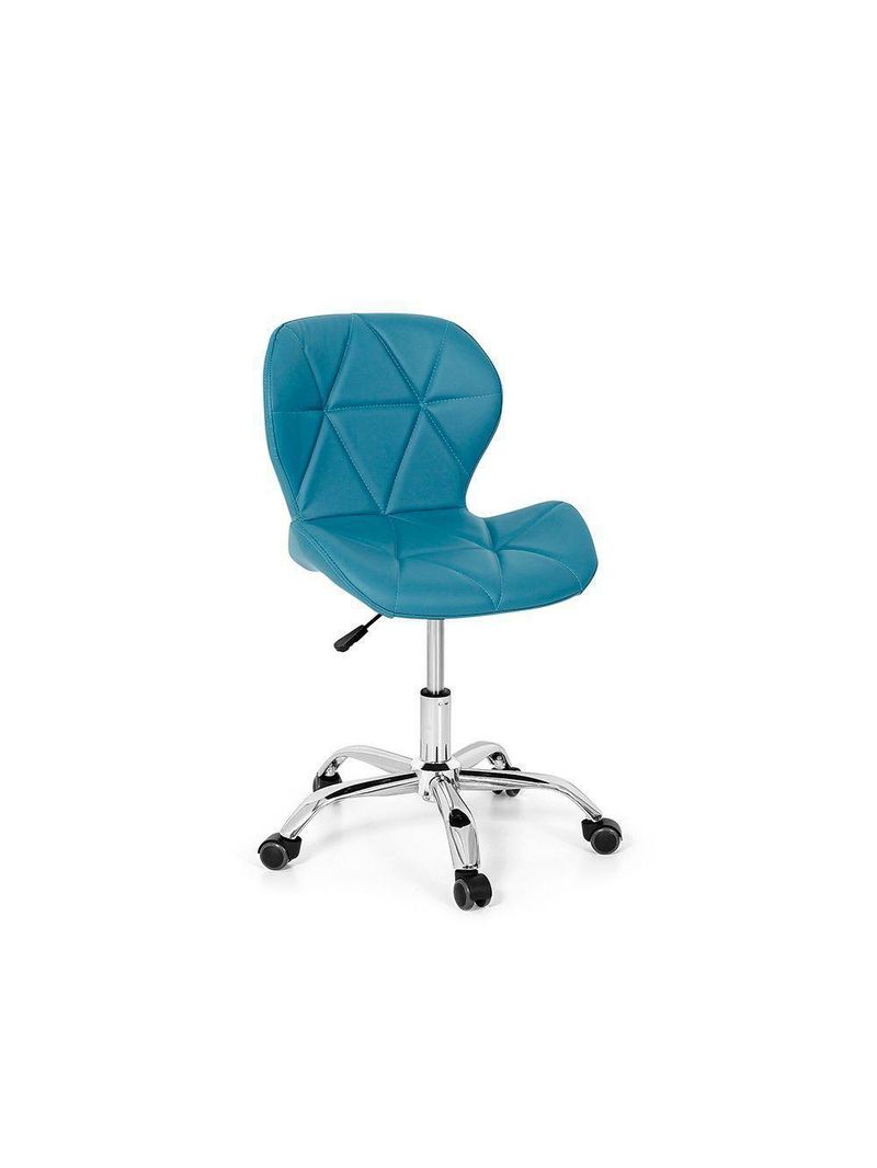 Cadeira Office Eiffel Slim Base Giratória Turquesa