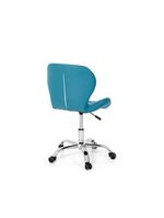 Cadeira Office Eiffel Slim Base Giratória Turquesa