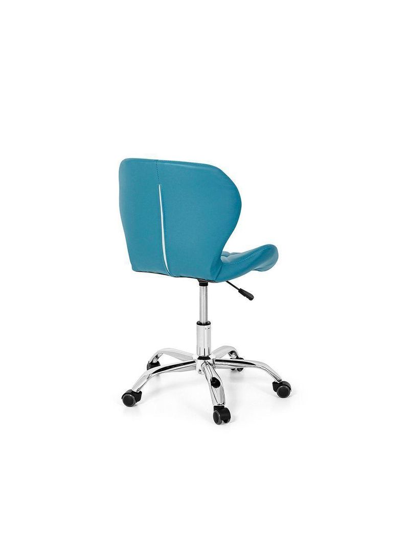 Cadeira Office Eiffel Slim Base Giratória Turquesa