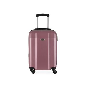 Mala de Viagem Media em Abs Ika Continental Cadeado Embutido Rodas Giro 360 - Rosê, M