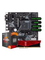Kit Upgrade AMD Ryzen 5 5600G Vega 8 Placa Mãe A520 RAM16GB