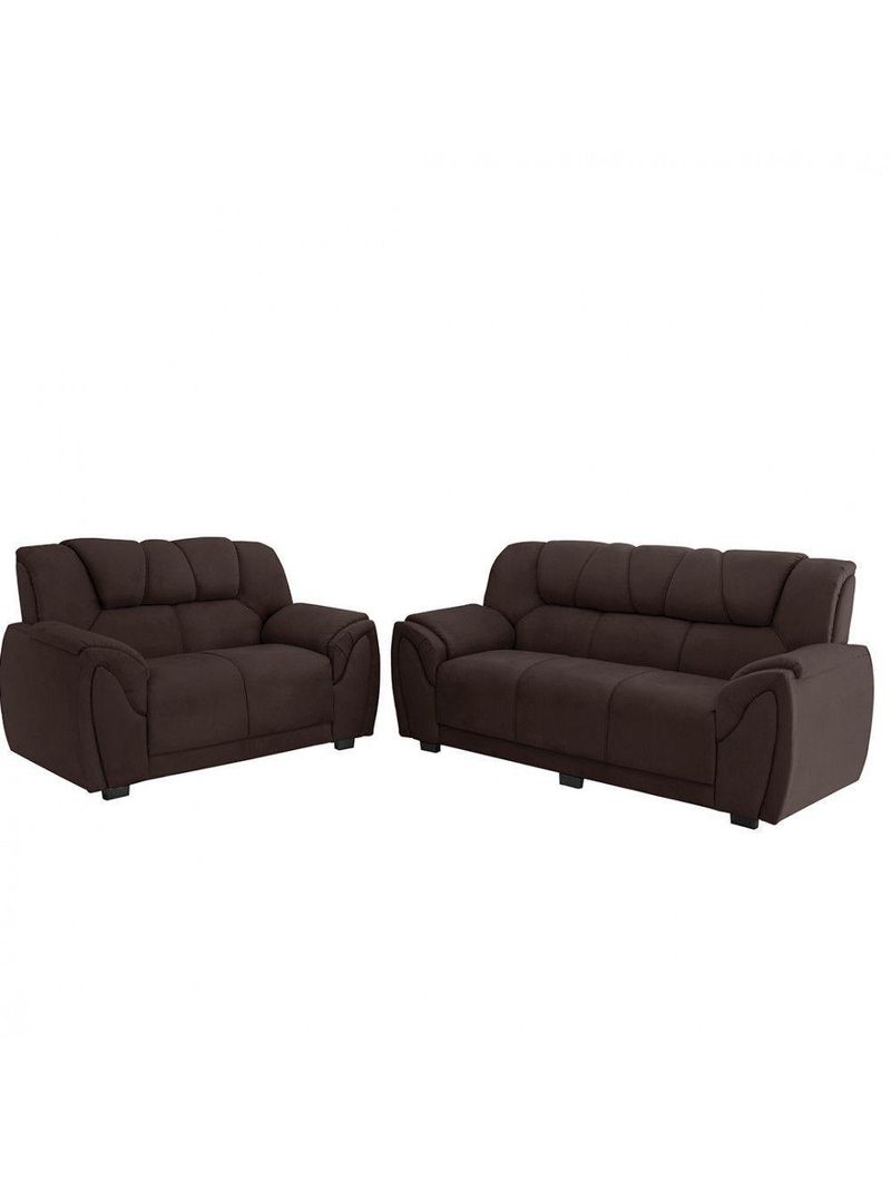 Sofa Parana Moscou 3 E 2 Lugares Marrom