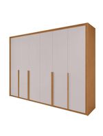 Guarda Roupa 6 Portas Easy Space Amêndoa Clean/Off White