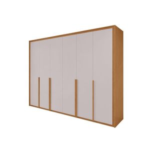 Guarda Roupa 6 Portas Easy Space Amêndoa Clean/Off White