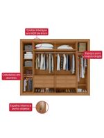 Guarda Roupa 6 Portas Easy Space Amêndoa Clean/Off White