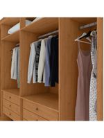 Guarda Roupa 6 Portas Easy Space Amêndoa Clean/Off White