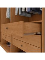 Guarda Roupa 6 Portas Easy Space Amêndoa Clean/Off White