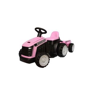 Trator Elétrico Bang Toys 6 Volts Com Caçamba Rosa