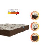 Colchão Casal Espuma D33 Marquês 138x188x19cm Marrom Umaflex
